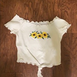 Flower crop top from Shien